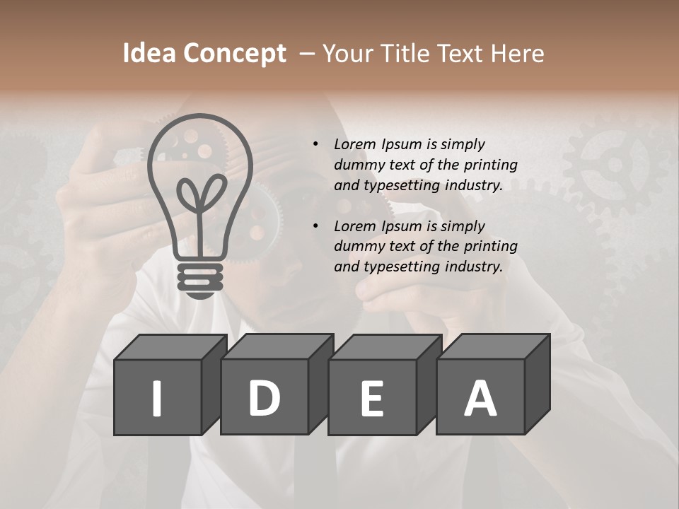 Conjunction Turn Engineering PowerPoint Template