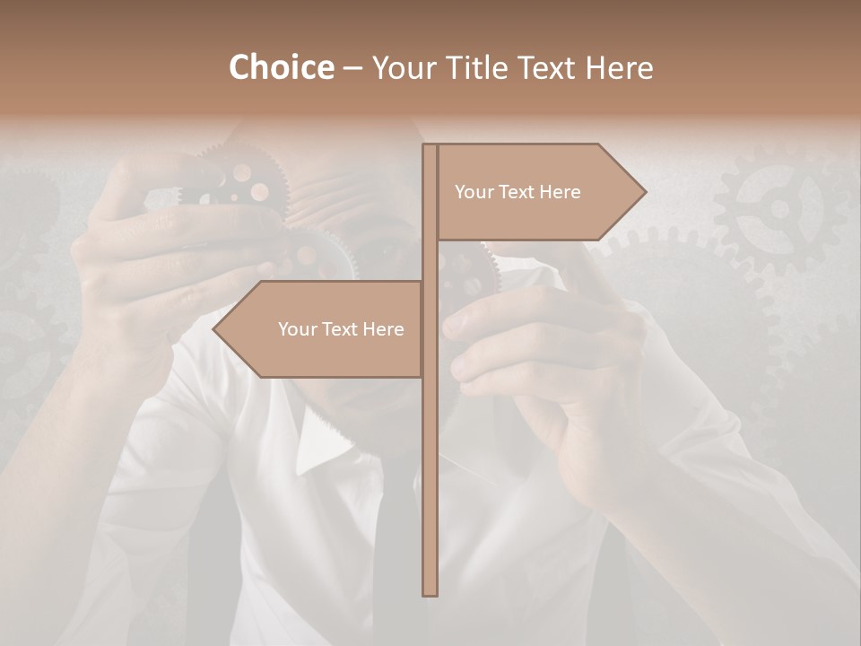 Conjunction Turn Engineering PowerPoint Template