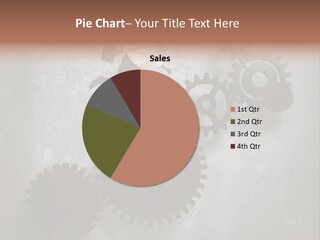 Cogwheel Running Mechanism PowerPoint Template