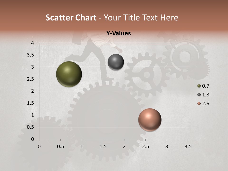 Cogwheel Running Mechanism PowerPoint Template