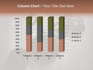 Cogwheel Running Mechanism PowerPoint Template