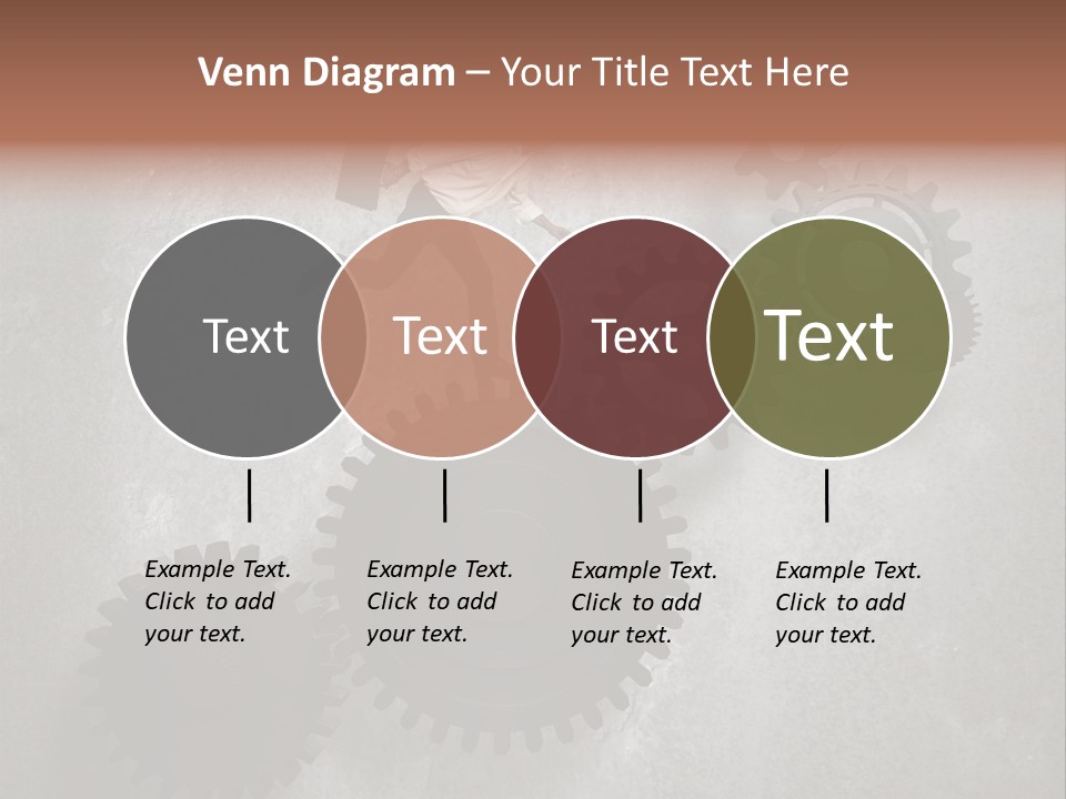 Cogwheel Running Mechanism PowerPoint Template