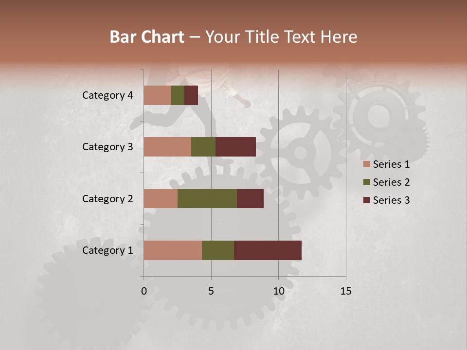 Cogwheel Running Mechanism PowerPoint Template