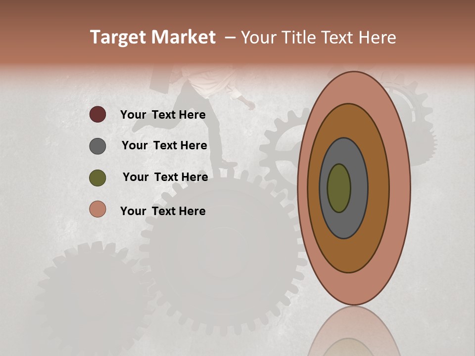 Cogwheel Running Mechanism PowerPoint Template