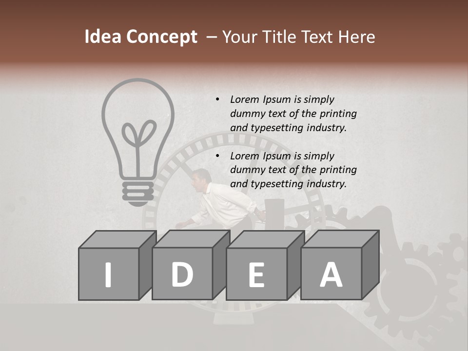 Suitcase Business Technology PowerPoint Template