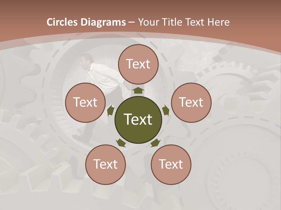 Solution Wheel Manager PowerPoint Template