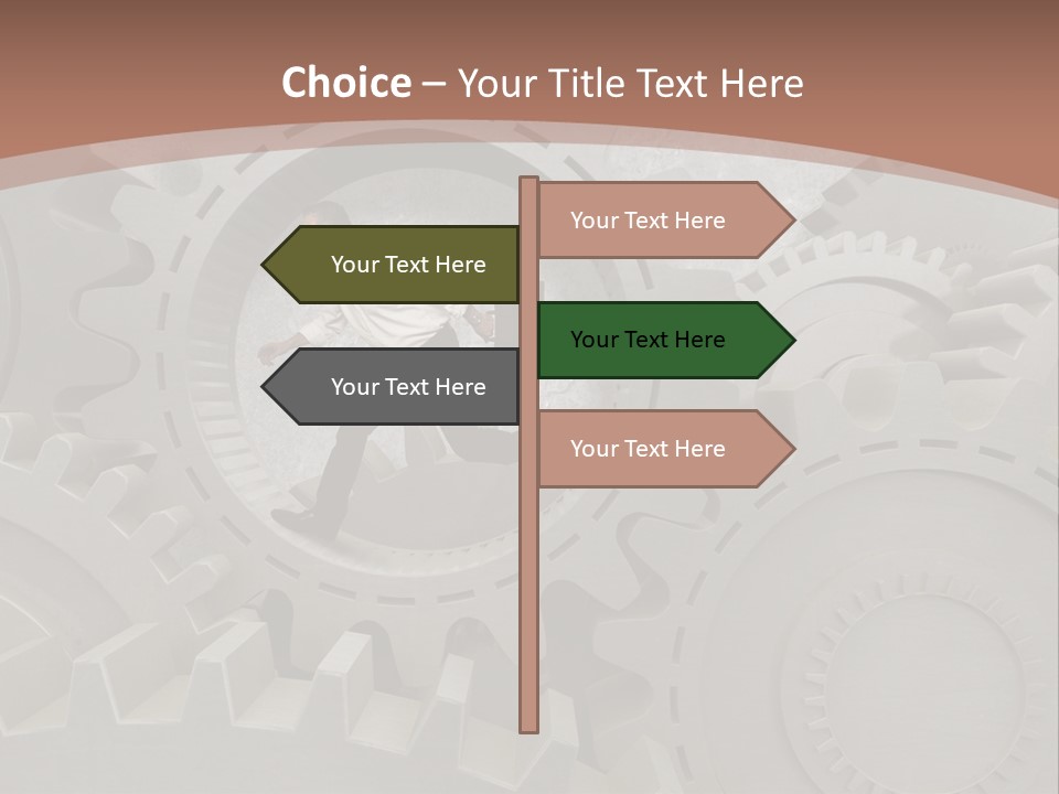 Solution Wheel Manager PowerPoint Template