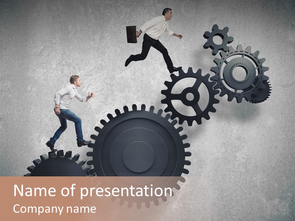 Enterprise Competition Businessman PowerPoint Template