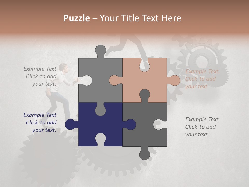 Enterprise Competition Businessman PowerPoint Template