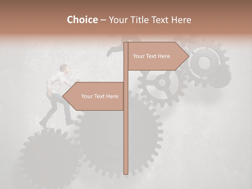 Enterprise Competition Businessman PowerPoint Template