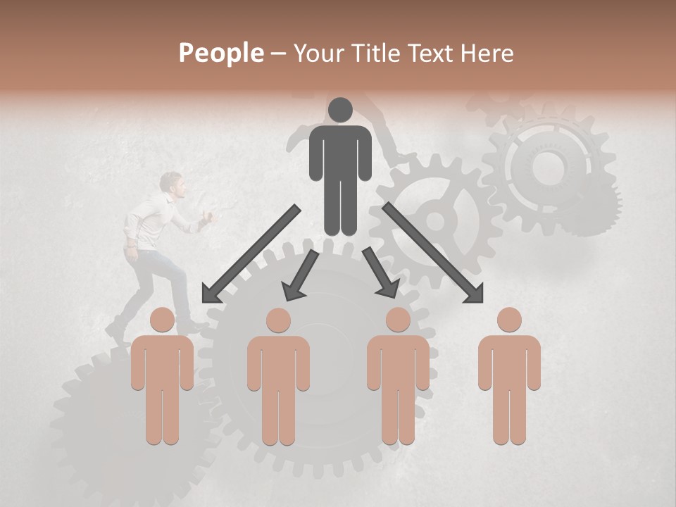 Enterprise Competition Businessman PowerPoint Template