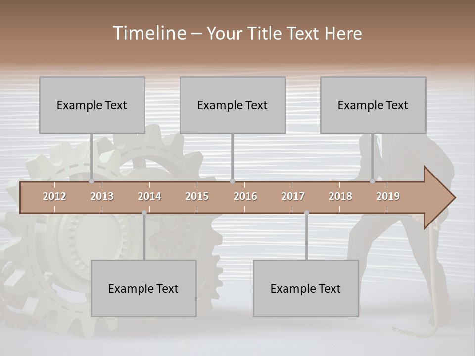 Mechanic Progress Rope PowerPoint Template