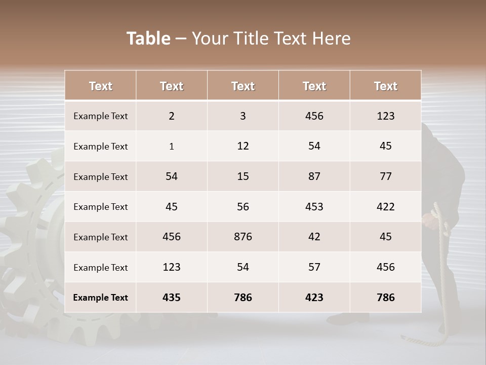 Mechanic Progress Rope PowerPoint Template