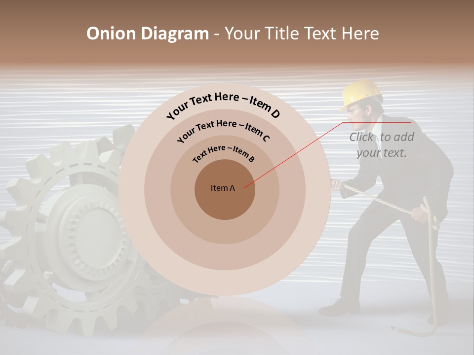 Mechanic Progress Rope PowerPoint Template
