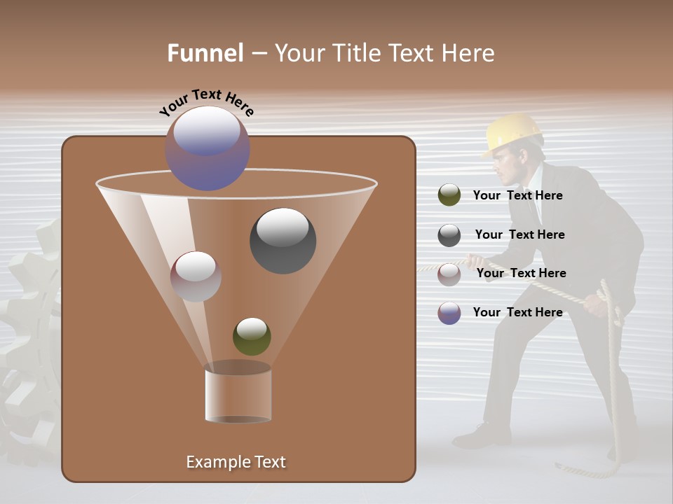 Mechanic Progress Rope PowerPoint Template