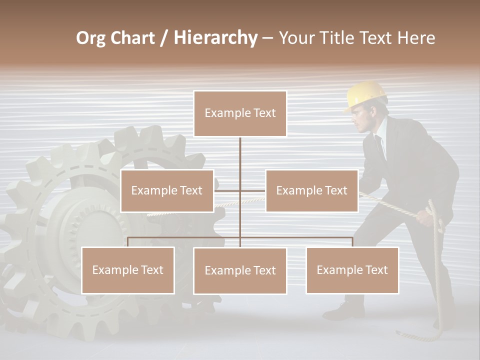 Mechanic Progress Rope PowerPoint Template
