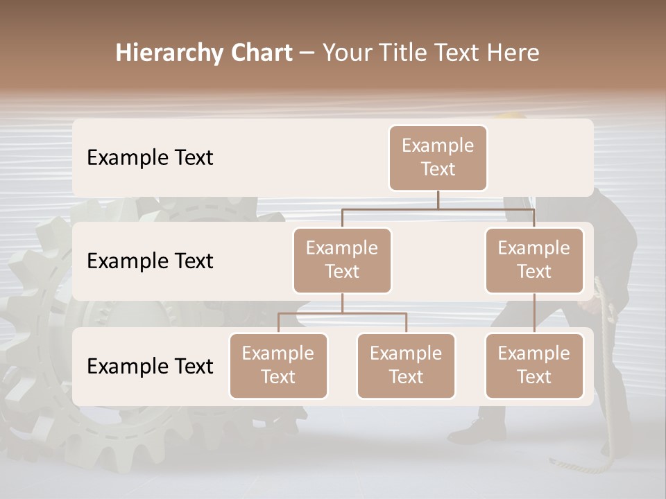 Mechanic Progress Rope PowerPoint Template
