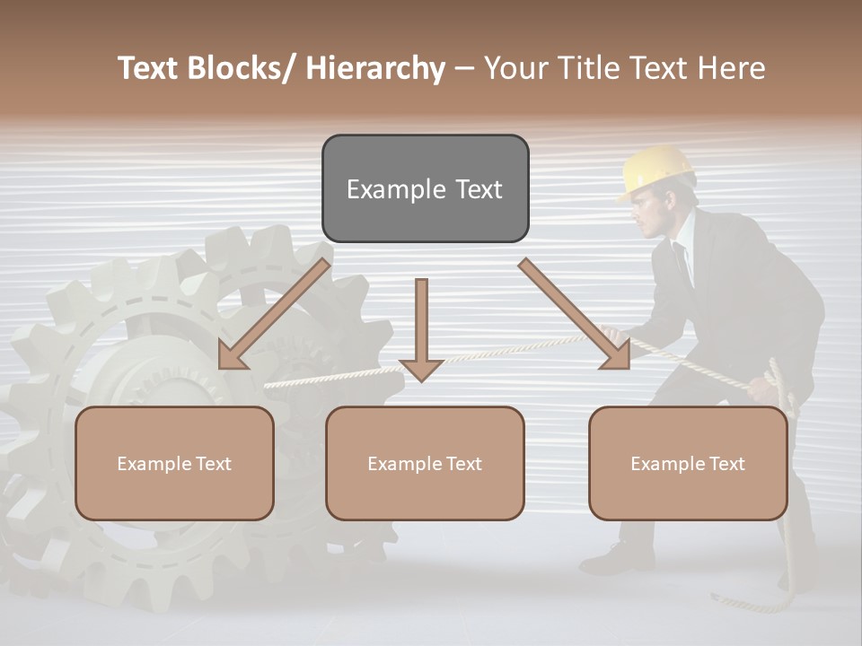 Mechanic Progress Rope PowerPoint Template