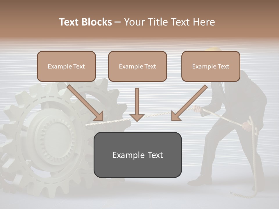 Mechanic Progress Rope PowerPoint Template