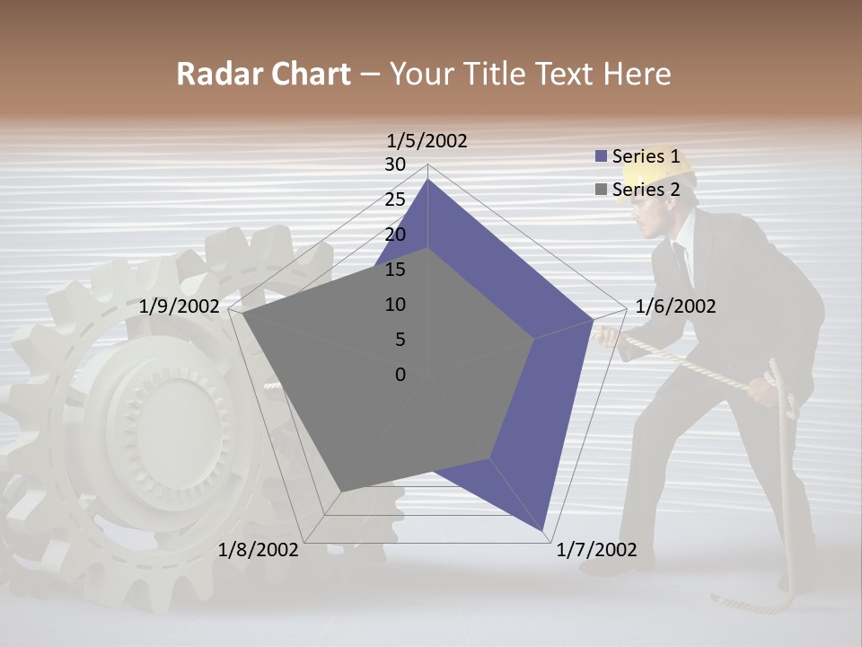 Mechanic Progress Rope PowerPoint Template