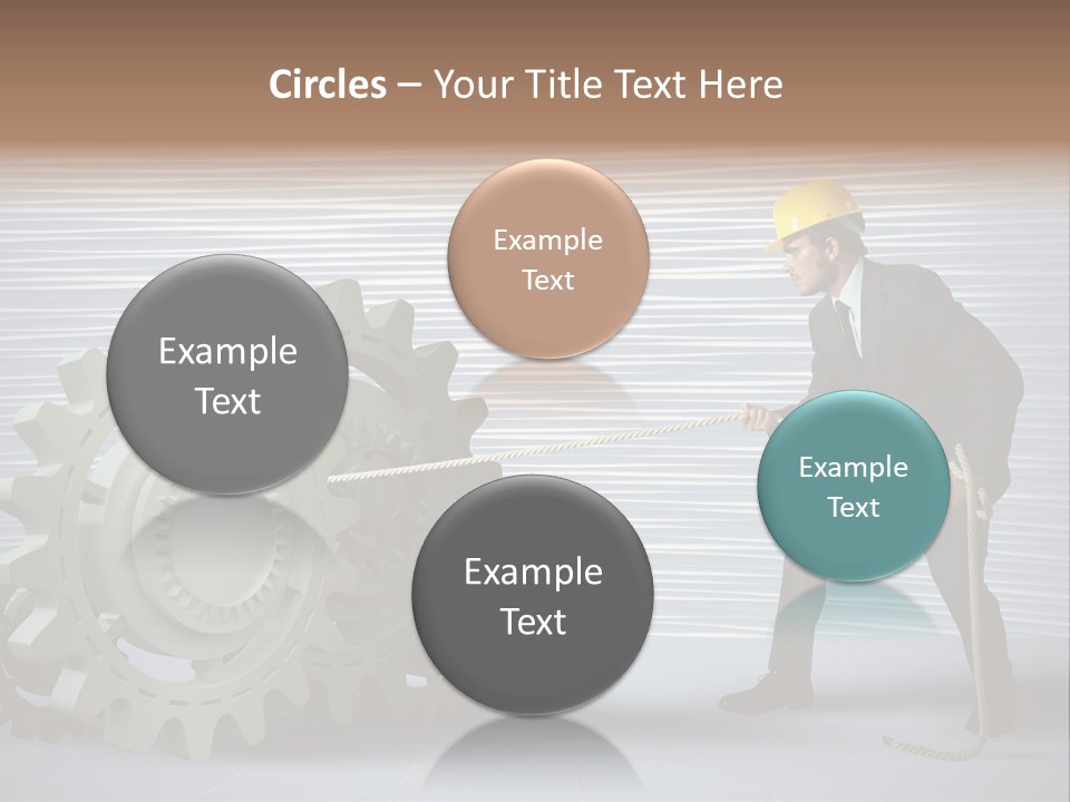 Mechanic Progress Rope PowerPoint Template