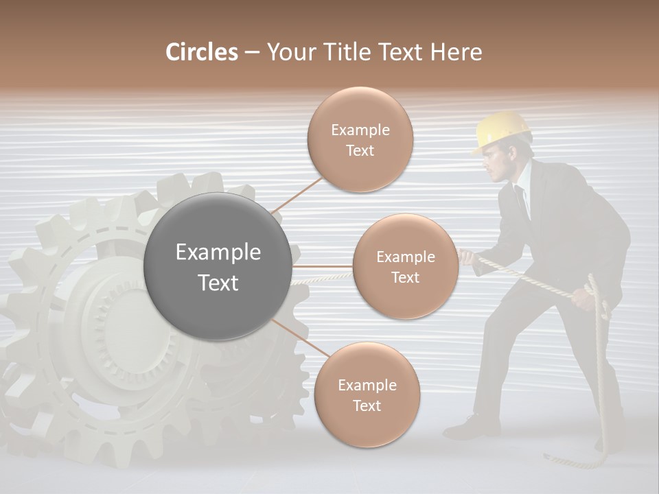 Mechanic Progress Rope PowerPoint Template