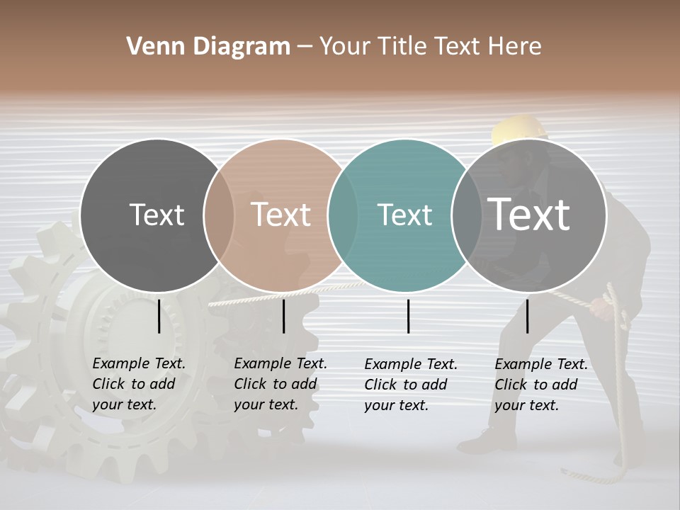 Mechanic Progress Rope PowerPoint Template