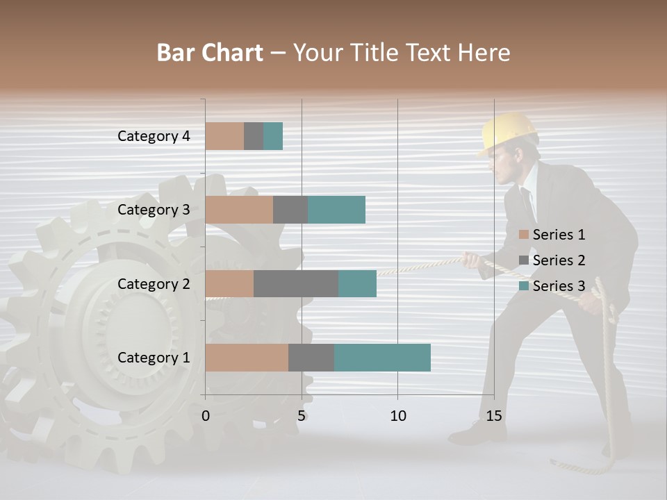Mechanic Progress Rope PowerPoint Template