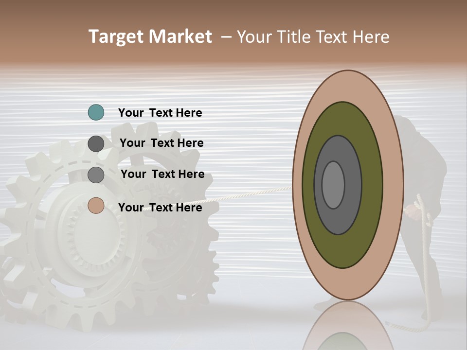Mechanic Progress Rope PowerPoint Template