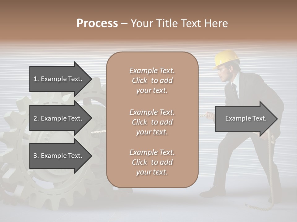 Mechanic Progress Rope PowerPoint Template