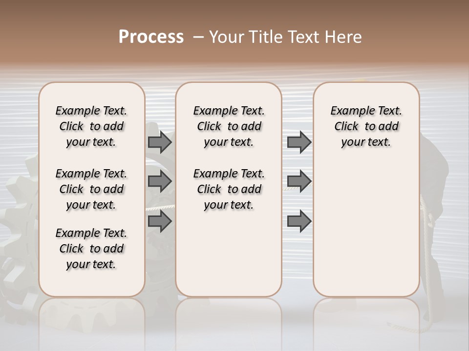 Mechanic Progress Rope PowerPoint Template