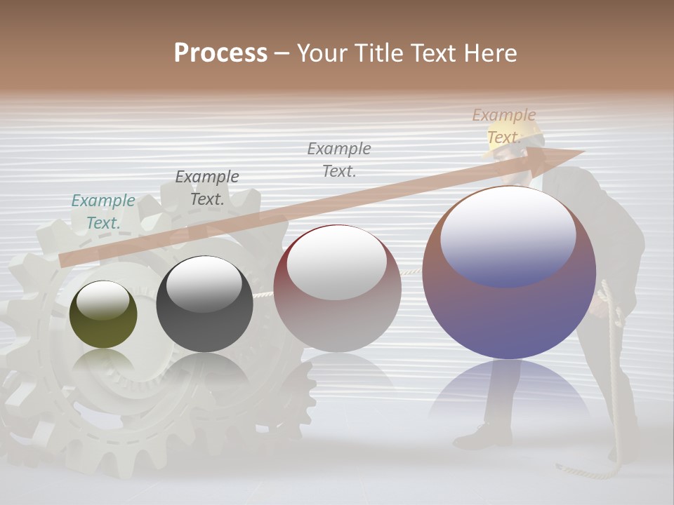 Mechanic Progress Rope PowerPoint Template