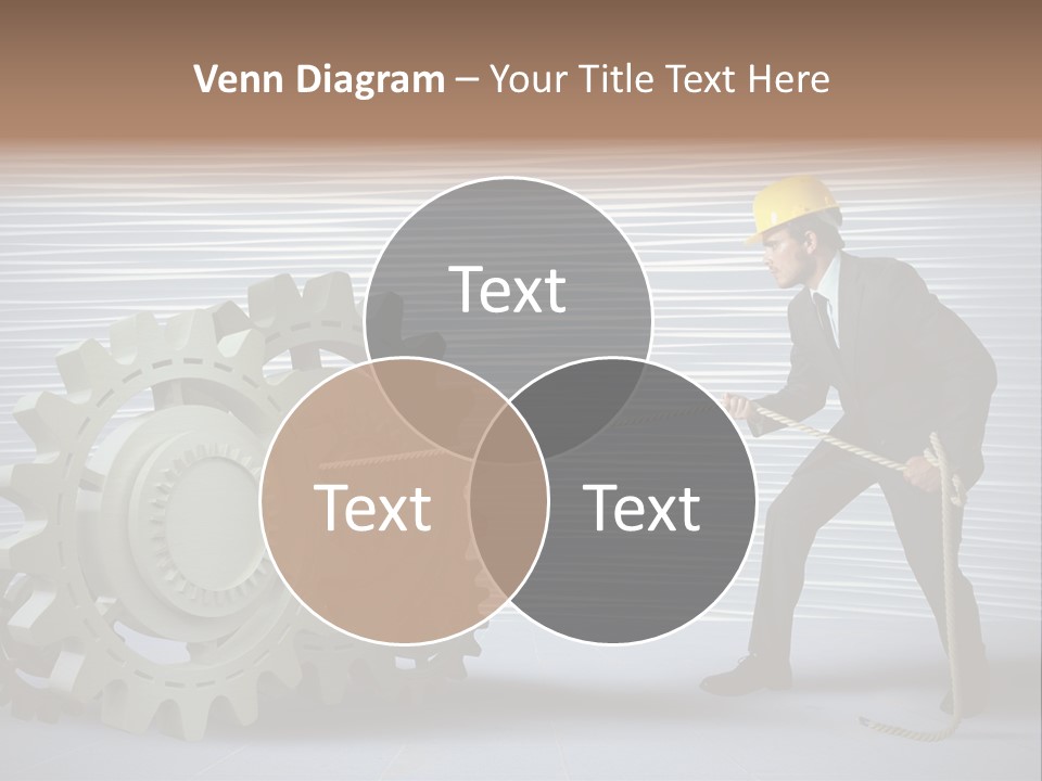 Mechanic Progress Rope PowerPoint Template