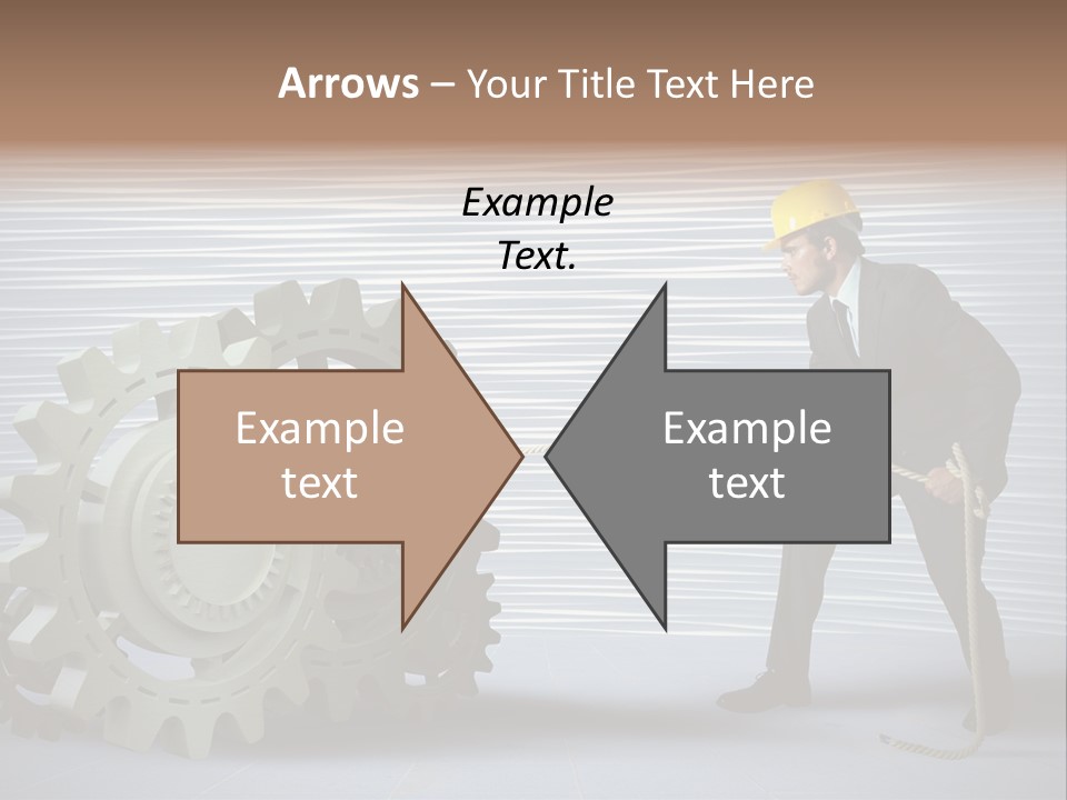Mechanic Progress Rope PowerPoint Template