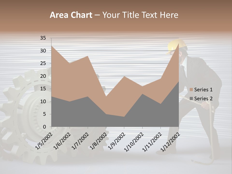 Mechanic Progress Rope PowerPoint Template