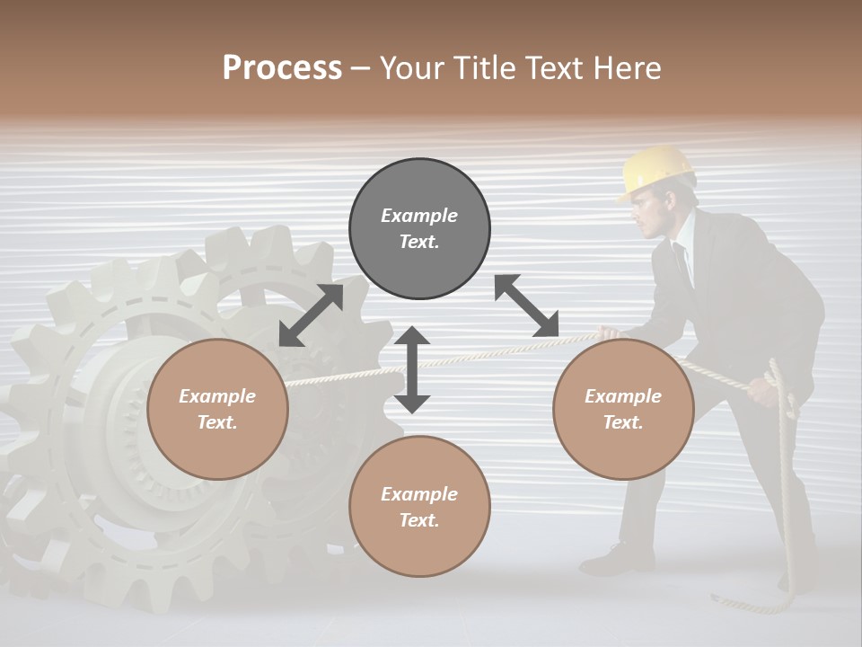 Mechanic Progress Rope PowerPoint Template