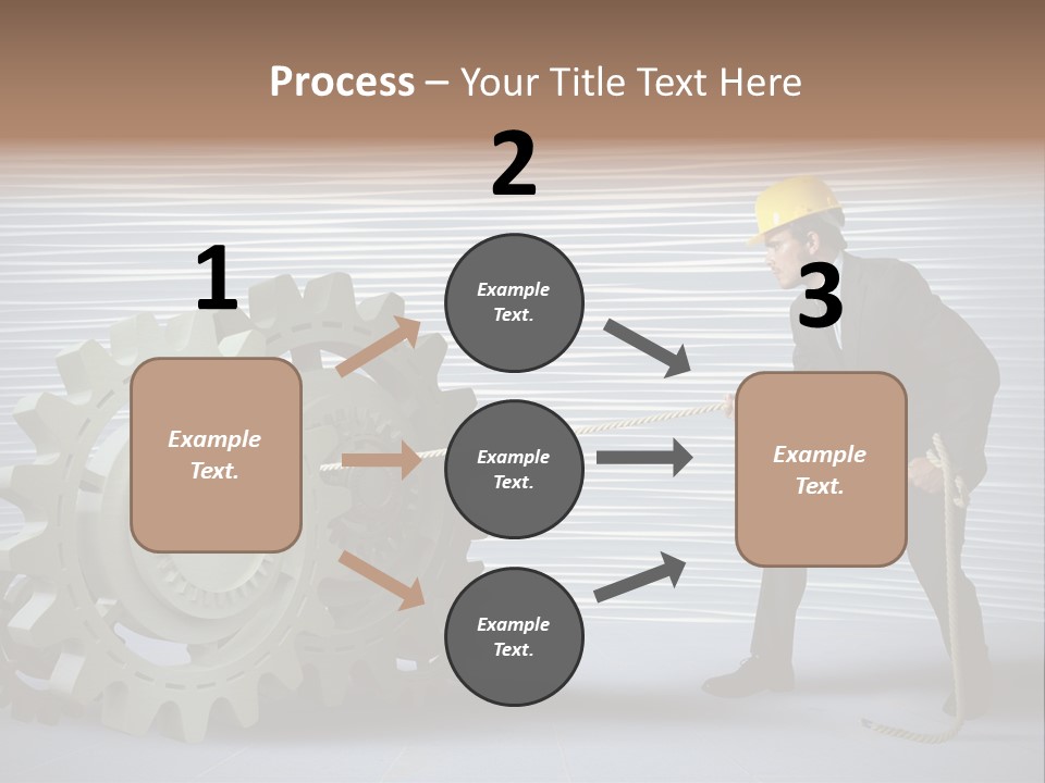 Mechanic Progress Rope PowerPoint Template