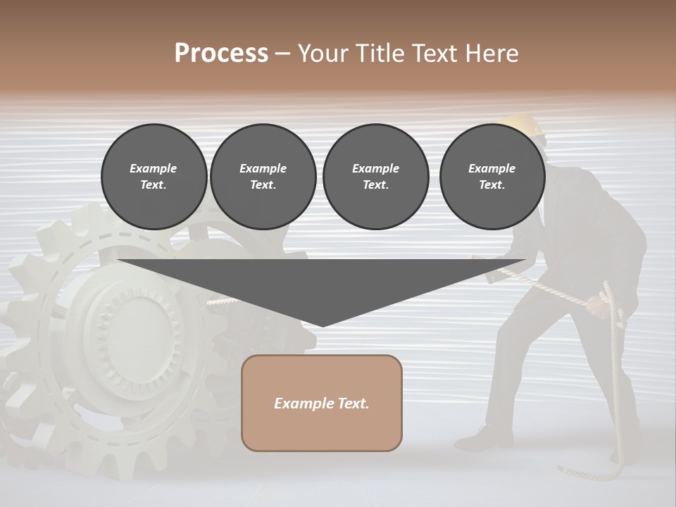 Mechanic Progress Rope PowerPoint Template