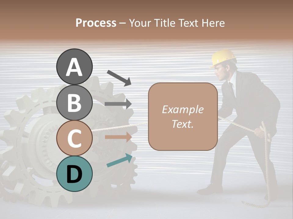 Mechanic Progress Rope PowerPoint Template