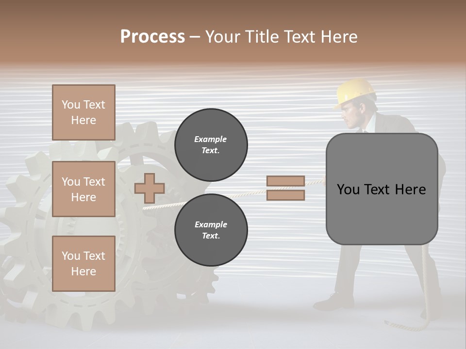 Mechanic Progress Rope PowerPoint Template