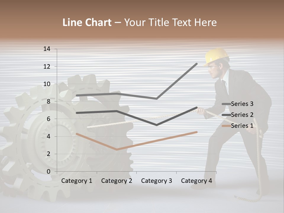 Mechanic Progress Rope PowerPoint Template