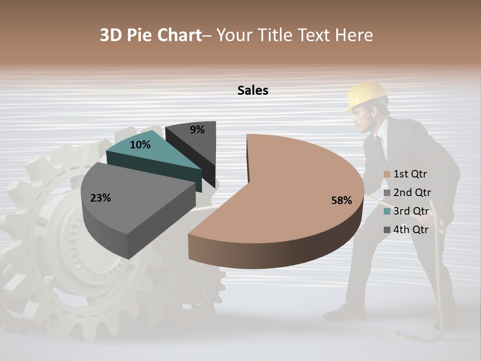 Mechanic Progress Rope PowerPoint Template
