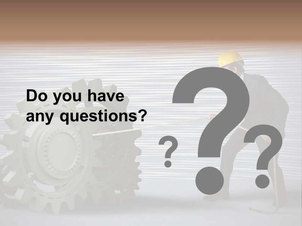 Mechanic Progress Rope PowerPoint Template