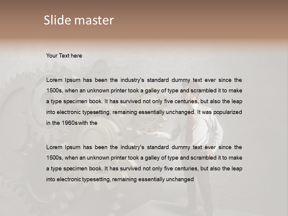 Energy Machinery Mechanic PowerPoint Template