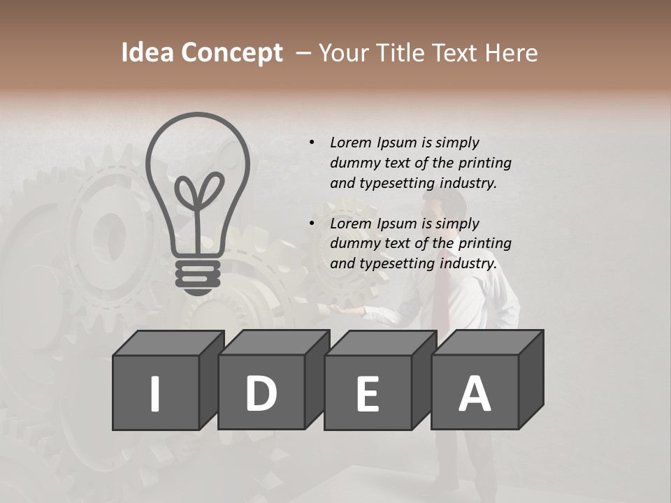 Energy Machinery Mechanic PowerPoint Template