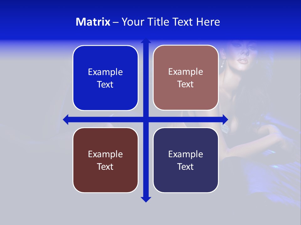 Red Dark Underwear PowerPoint Template