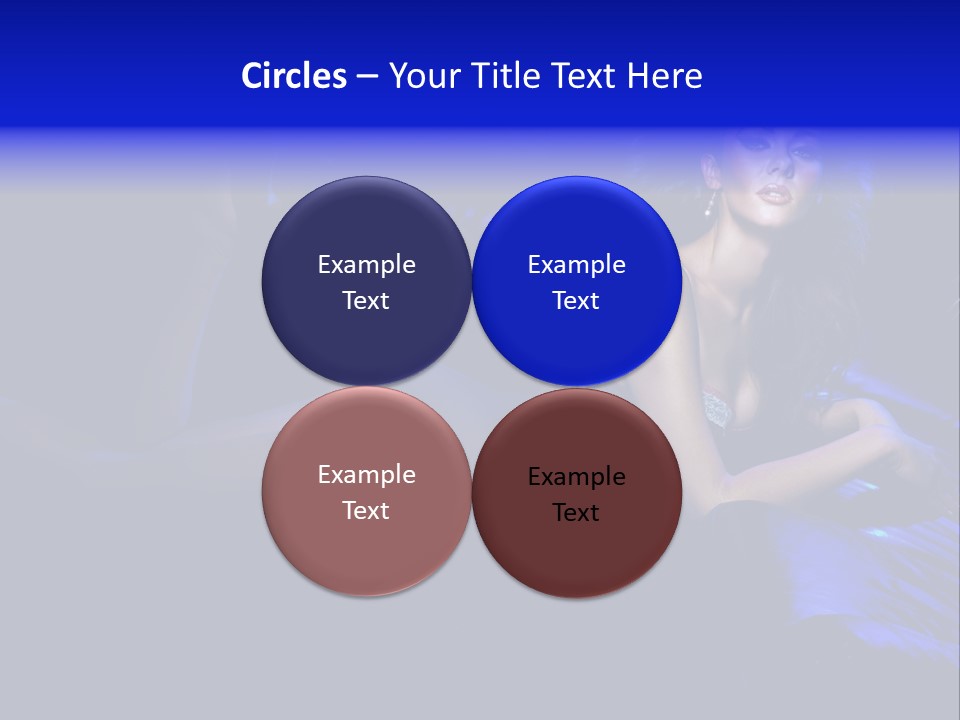 Red Dark Underwear PowerPoint Template