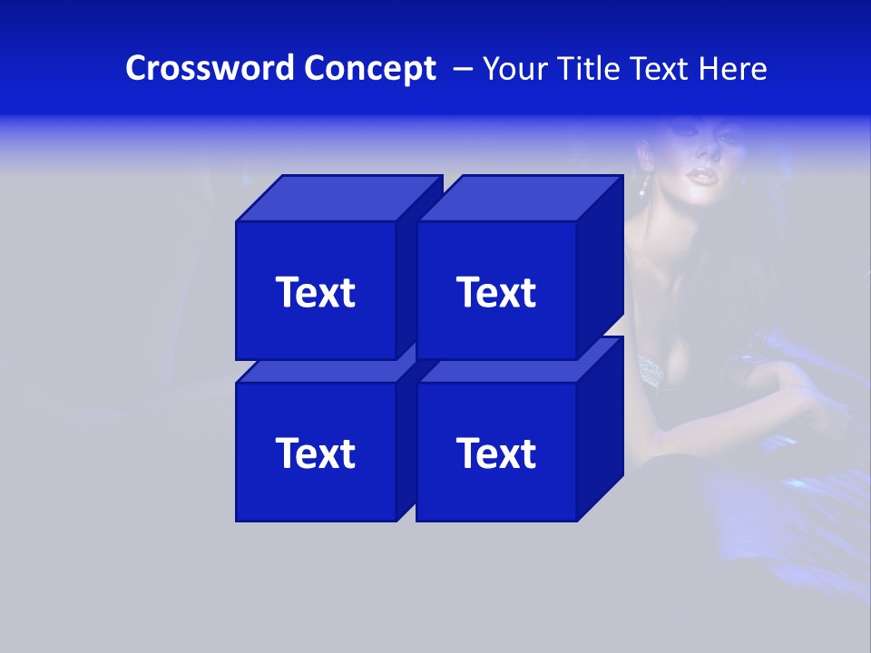 Red Dark Underwear PowerPoint Template
