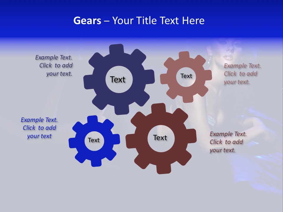 Red Dark Underwear PowerPoint Template