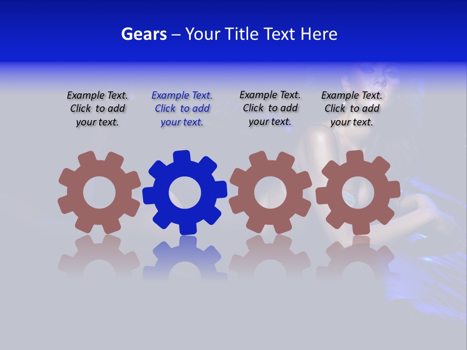 Red Dark Underwear PowerPoint Template